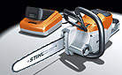 Первая аккумуляторная цепная пила от STIHL